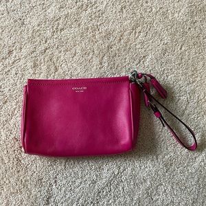 Pink Coach wristlet